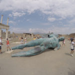 estátua encontrada em pompeia, itália