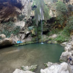 akchour, a cachoeira de chefchaouen, no marrocos