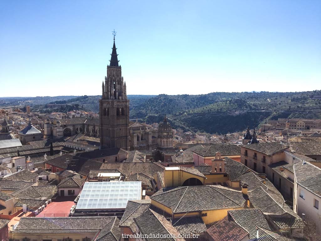 Vista do alto de Toledo, na espanha