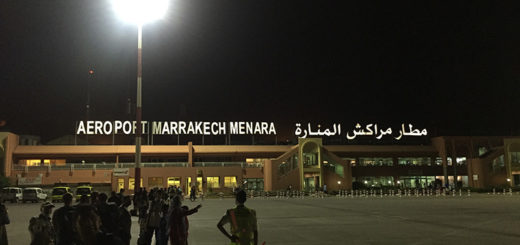 pista de pouso do aeroporto marrakech merana, marrocos