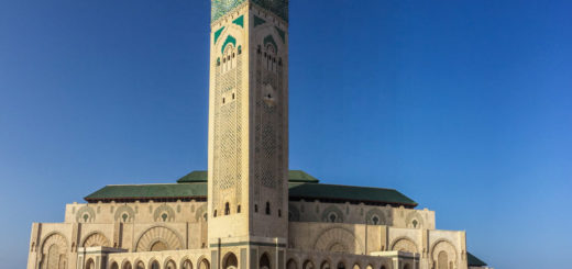 Hassan II, segunda maior mesquita do mundo, em casablanca, marrocos