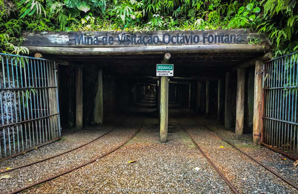 Entrada da mina de visitação, em criciúma