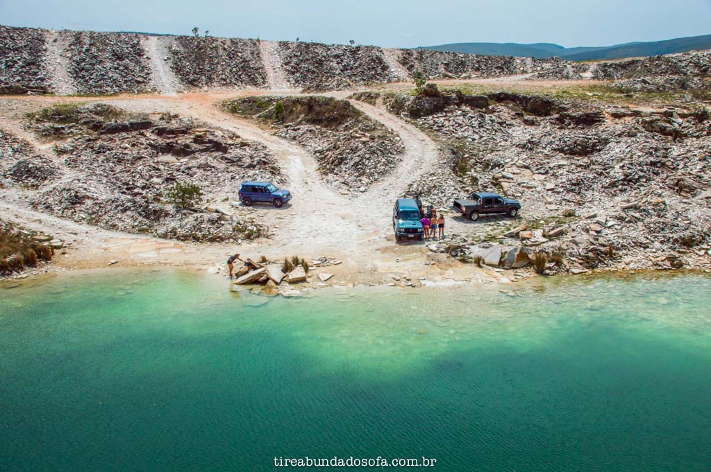 Pedreira da Lagoa Azul, em capitólio, minas gerais