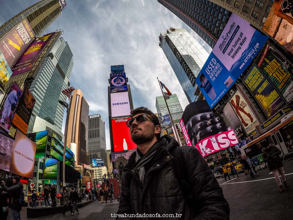 A famosa Times Square, em nova york