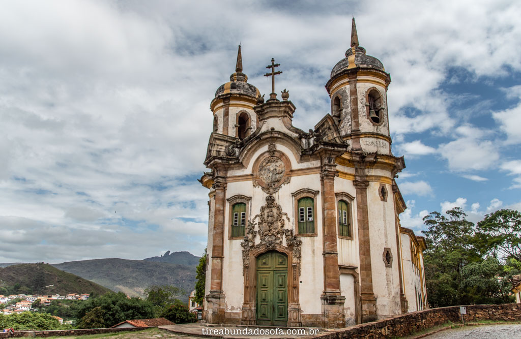 Igreja São Francisco de Assis, em Ouro Preto, Minas Gerais
