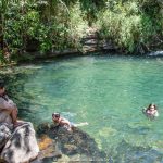Lugar lindo pra mergulhar, na Cachoeira da Esmeralda, em Carrancas MG