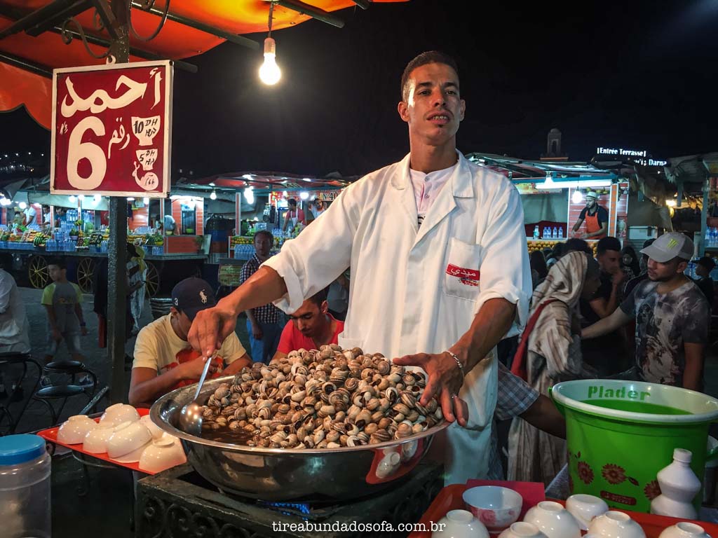 Comida de rua no Marrocos