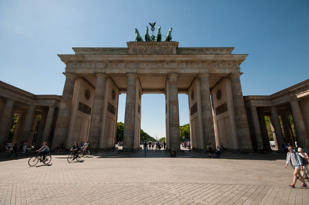 Portão Brandemburgo em Berlim, na Alemanha