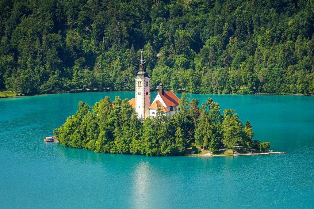 Ilha do Lago Bled.